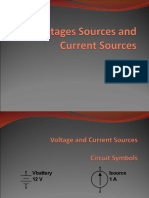 Voltages Sources and Current Sources
