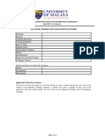 Industrial Training Visit Evaluation by Lecturer