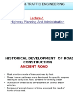 Highway & Traffic Engineering Lecture-1