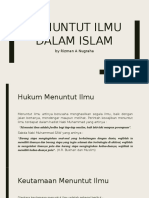 Menuntut Ilmu Dalam Islam