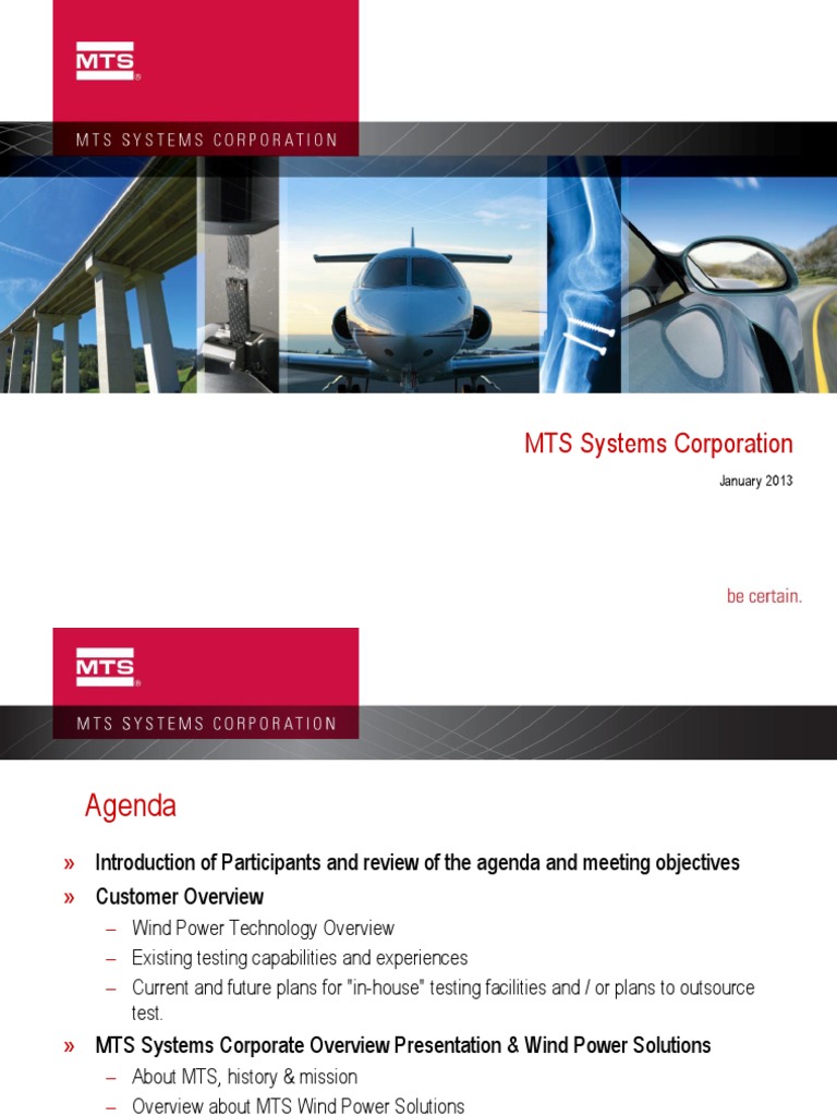 MTS Wind Power Testing Solutions Overview | PDF | Science And ...