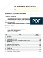 Economics of Freshwater Pearl Culture