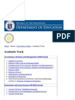 Academic Track Department of Education