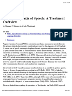 Acquired Apraxia of Speech Treatment Overview PDF