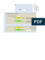 Chequeo de Estribos, Hoja de Calculo en Excel para Hacer Un Chequeo Del Diseño de Estribos para Secciones de Vigas o Columnas de Concreto Armado