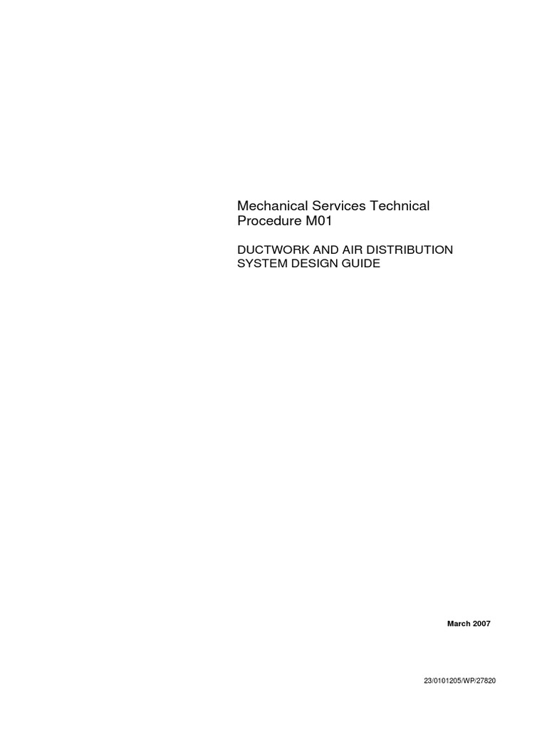 Ductwork and Air Distribution Design Guide | PDF | Duct (Flow) | Hvac