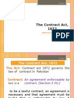 Contract Act 1872, Pakistan. An Applicable Law in Pakistan