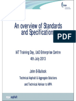 Standards and Specifications Overview