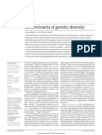 Determinants of Genetic Diversity NRG2016