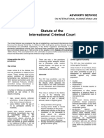 Statute of The International Criminal Court: Advisory Service