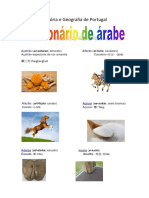 Dicionário Ilustrado de palavras de origem Árabe na Língua Portuguesa com tradução em Mandarim