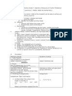 Lesson Plan in Mathematics Grade 7