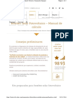 Calculo de Proyecto Solar