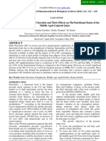 Polyphenols From Dark Chocolate and Their Effects On Thenutritional Status of The Middle Aged Gujarati Jains