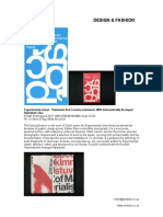 Design & Fashion: Experimental Jetset - Statement and Counter-Statement. With Automatically Arranged Alphabets Zine