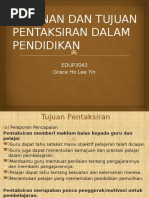 Download Edup3063 Peranan Dan Tujuan Pentaksiran Dalam Pendidikan by Grace Lyyn SN340113594 doc pdf