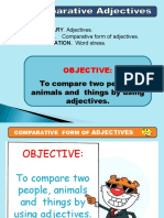 Comparative Form of The Adjectives - Euro