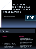 Konsep Pelayanan Kebidanan Komunitas Dan Keluarga Sebagai Pusat