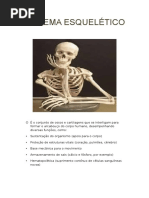 É o Conjunto de Ossos e Cartilagens Que Se Interligam Para Formar o Arcabouço Do Corpo Humano