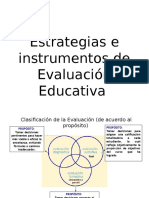 Estrategias e Instrumentos de Evaluación Educativa