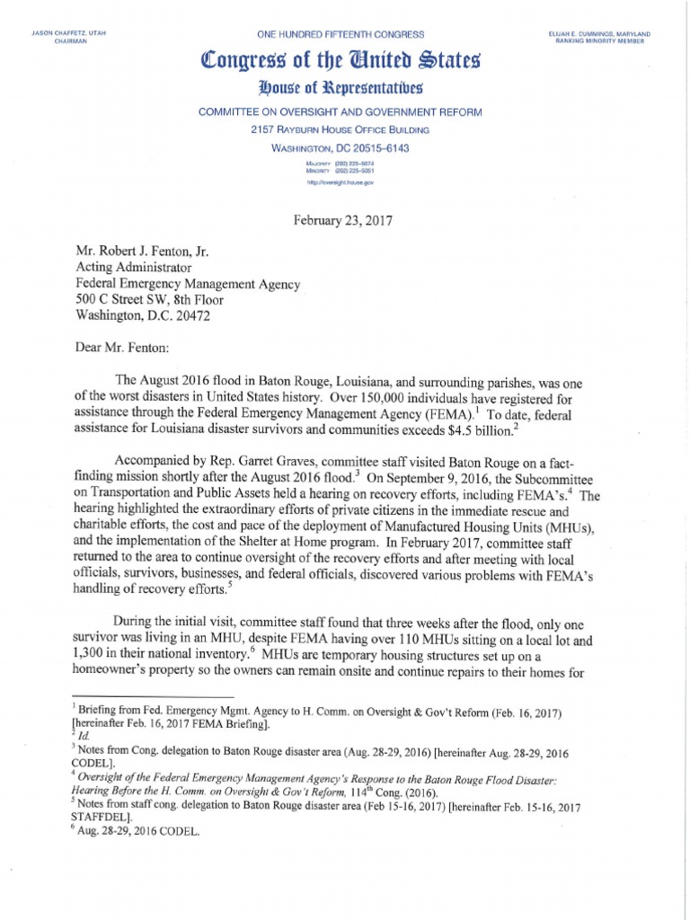 Fema Letter | PDF | Computers