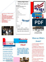 Fbla Brochure