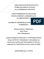 Administração de logística e patrimônio da PMESP