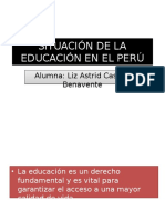 Situación de La Educación en El Perú