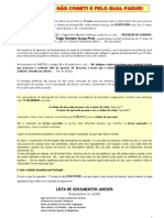 O Crime Que Não Cometi e Pelo Qual Paguei - TRIBUNAL JUDICIAL DE CASTELO BRANCO