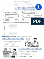 Completa Los Espacios en Blanco Con Las Palabras en El Cuadro. (5 MARKS)