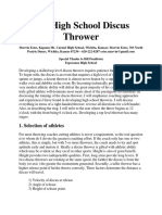 THR High School Discus Thrower: Combined Notes For Clinic