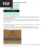 Top 20 Automation Testing Interview Questions and Answers