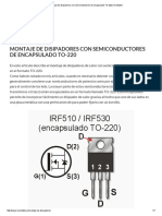 Montaje de disipadores para TO-220