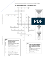 Rise and Fall Crossword