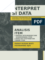 EDUP2063 Analisis Item Dan Interpretsi Data