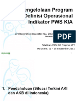 Program KIA, Indikator Dan Definisi Operasionalnya Dr. Andy