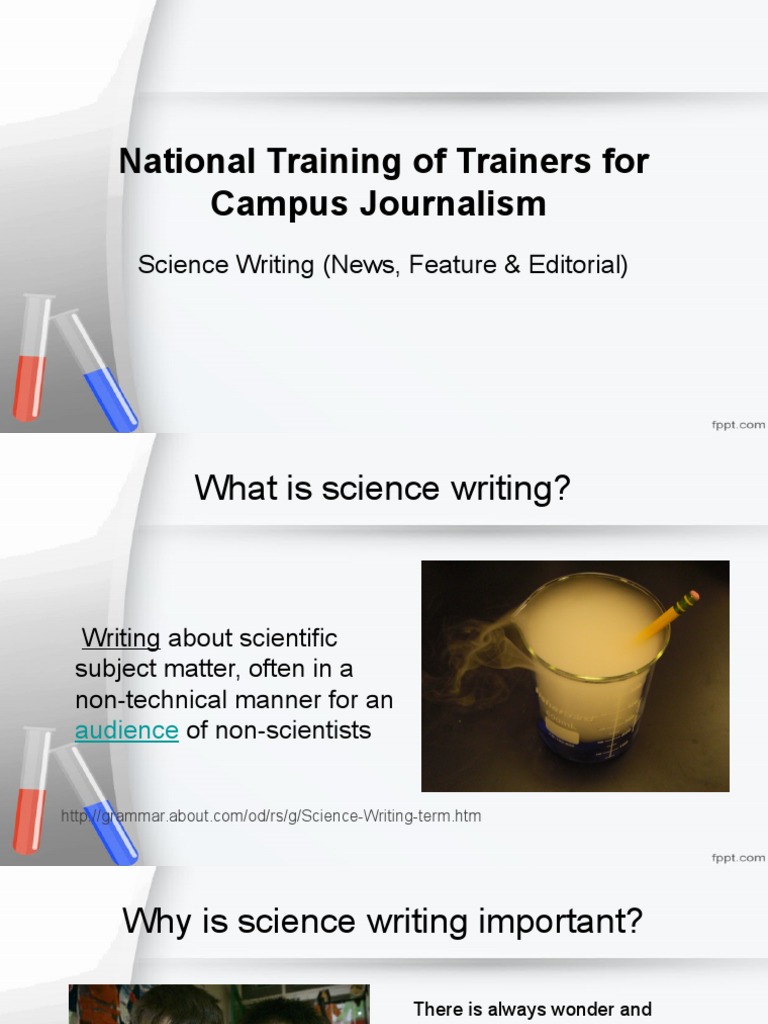 Science Journalism (1) Journalism Science
