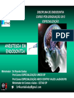 Anestesia em Endodontia PDF