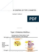 Feedback Control of Type 1 Diabetes: Sandip D. Kulkarni
