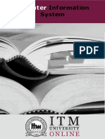 Computer Information System - ITM University - Semester 2 - MBA