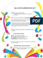Programa Actes Carnestoltes - 2017