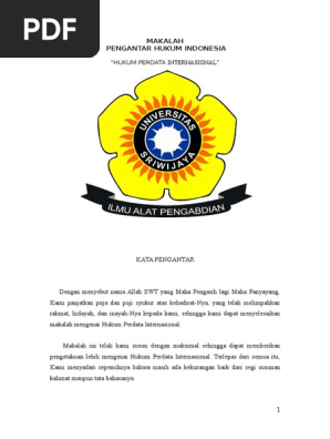 Makalah Hukum Perdata Internasional 2017