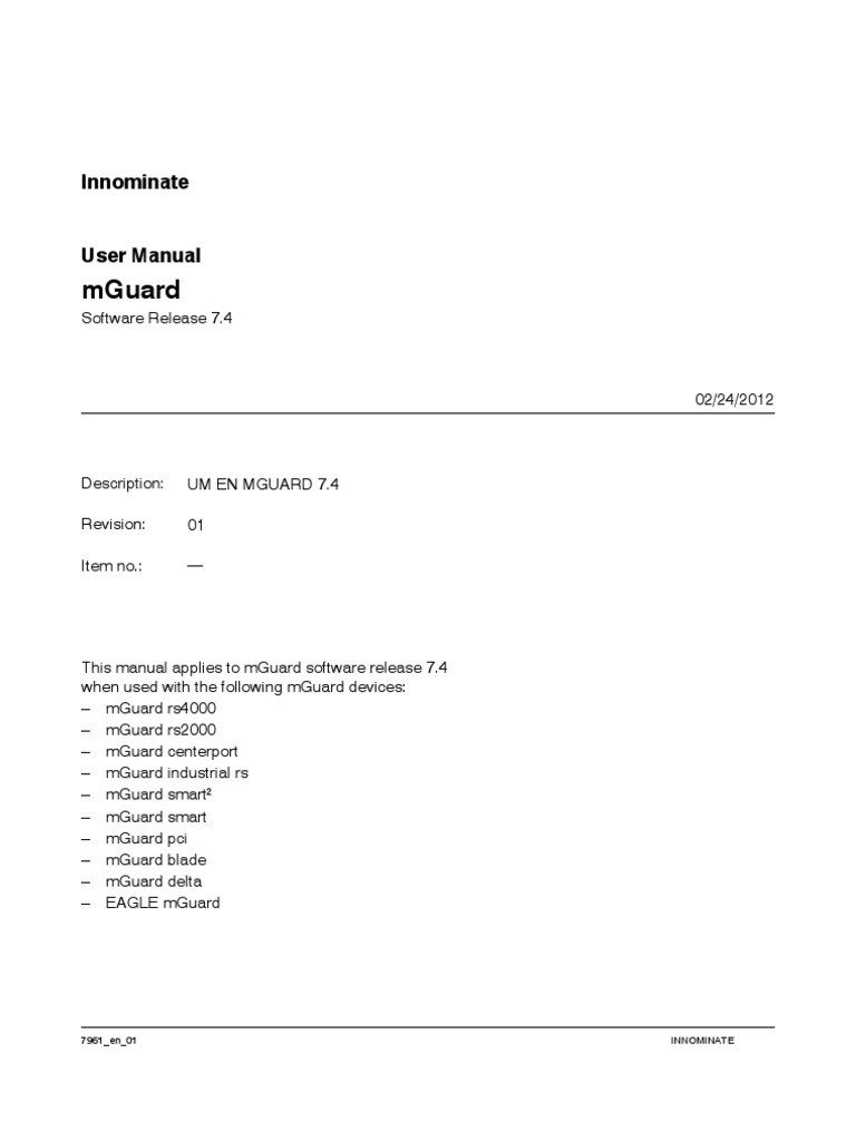 User Manual Mguard 74 En Pdf Virtual Private Network Computer Network