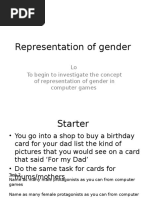 Representation of Gender 2