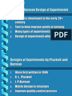 Plackett BurmanExperiments