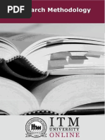 Research Methodology - ITM Unviersity - MBA - Sem 2