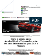 Como o Acordo Entre ArcelorMittal e Votorantim Pode Ser Uma Ótima Notícia Para CSN e Gerdau - InfoMoney