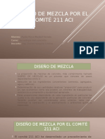 Diseño de Mezcla Comite 211 Aci - Maykol Ayala