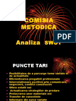 Comisia Metodoca Analiza Swot