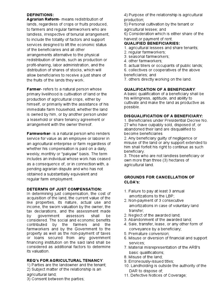 Tenant Farmer Definition and Context | PDF | Leasehold Estate ...